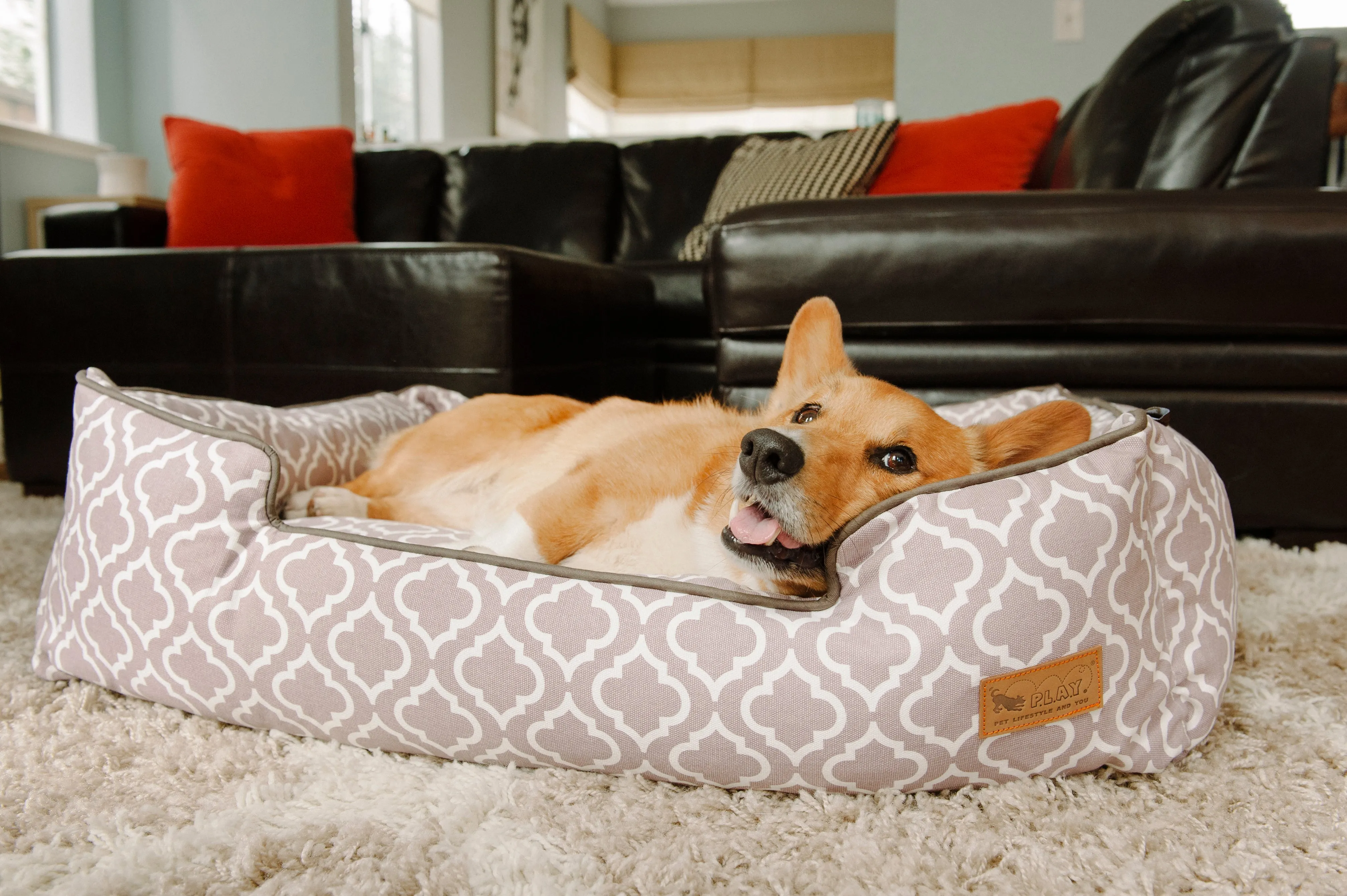 [Pre-order]Lounge Dog Bed: Moroccan Ash Grey
