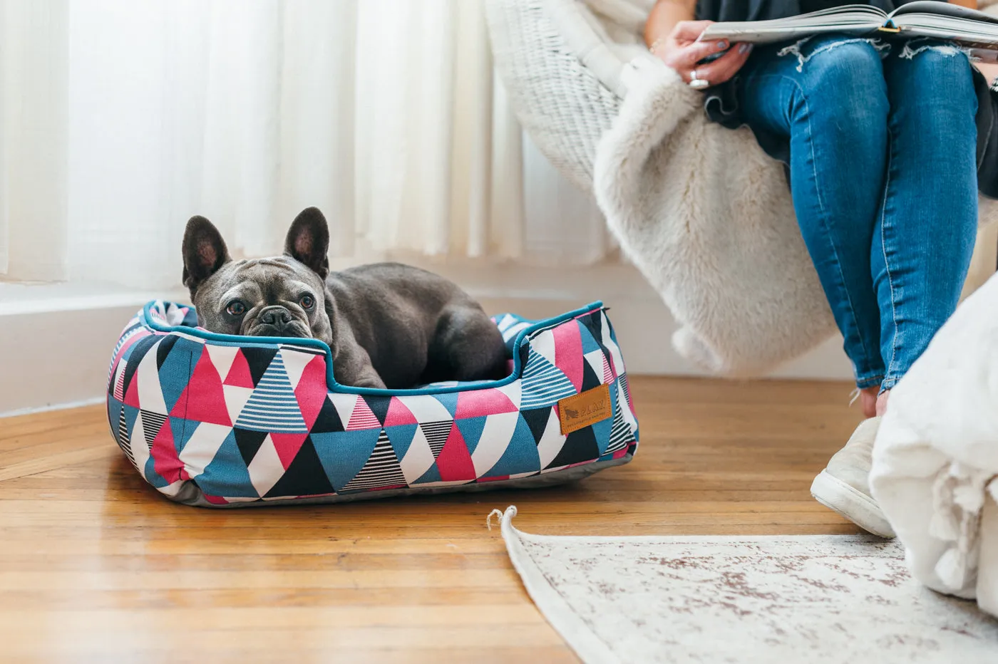 [Pre-order]Lounge Dog Bed: Mosaic Soda Pop