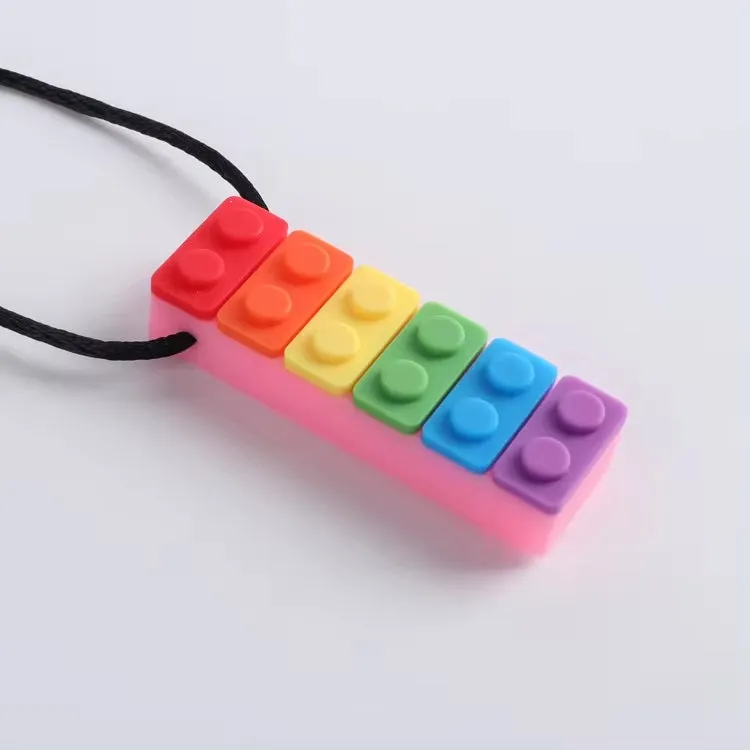 Rectangle Chew Block Sensory Necklace