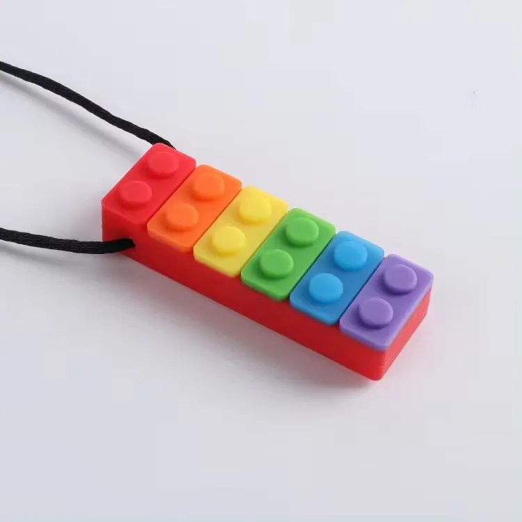 Rectangle Chew Block Sensory Necklace