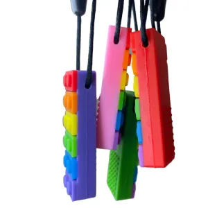 Rectangle Chew Block Sensory Necklace
