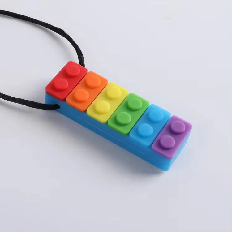 Rectangle Chew Block Sensory Necklace