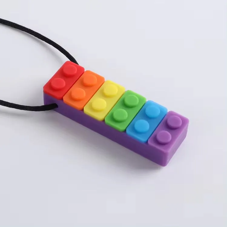 Rectangle Chew Block Sensory Necklace