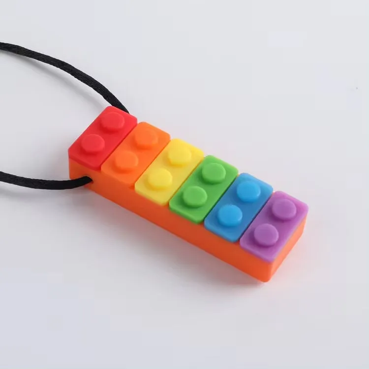 Rectangle Chew Block Sensory Necklace
