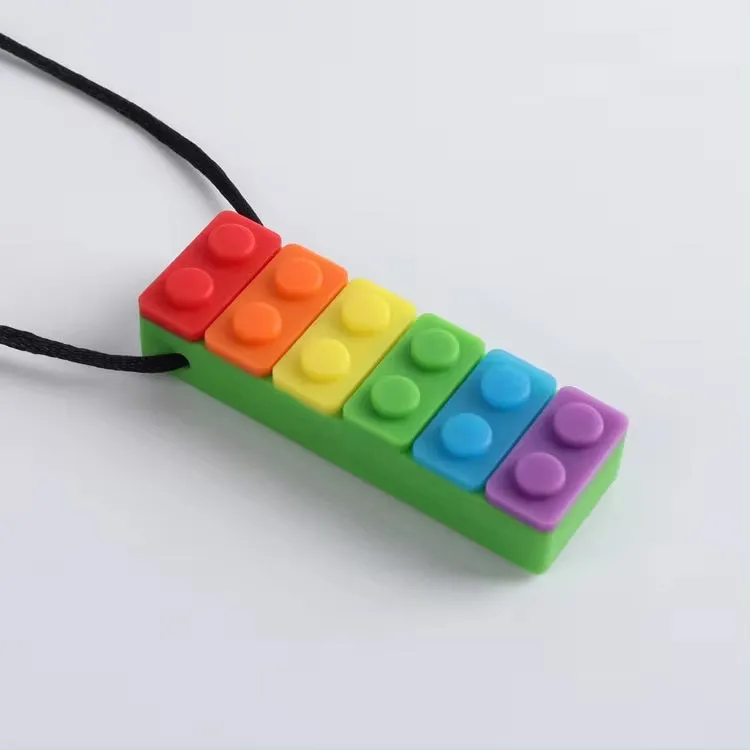 Rectangle Chew Block Sensory Necklace