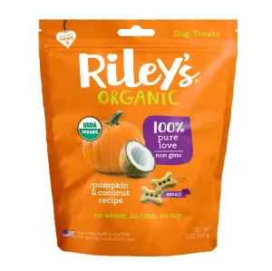 Riley's Organic Pumpkin & Coconut Recipe Baked Small Dog Treats