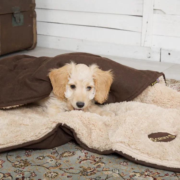 Scruffs Cosy Snuggle Dog Blanket - Chocolate