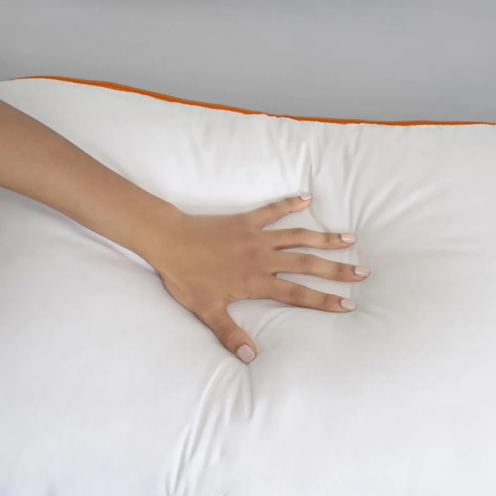 Sleepyhead Microfiber Pillow with Height & Firmness Adjustable Zipper (White, 27x17 inches, Pack of 1)