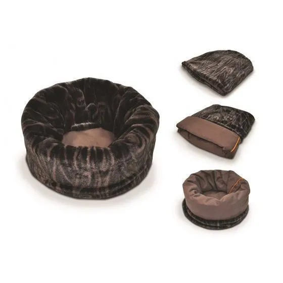 Snuggle Dog Bed Truffle Brown