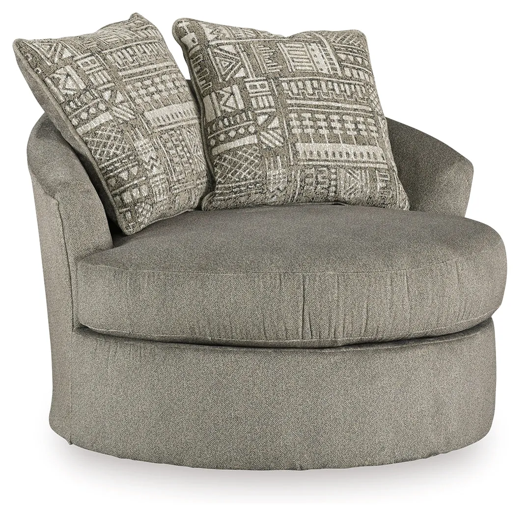 Soletren Sofa, Loveseat and Chair in Ash