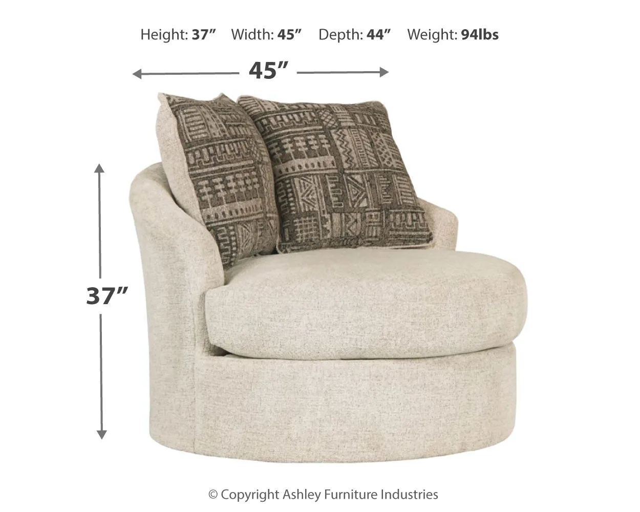 Soletren Sofa, Loveseat and Chair in Stone