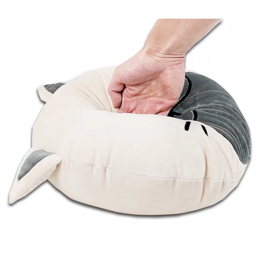 Squishy Cat Face Pillow with Floppy Ears | Cornelius The Cat