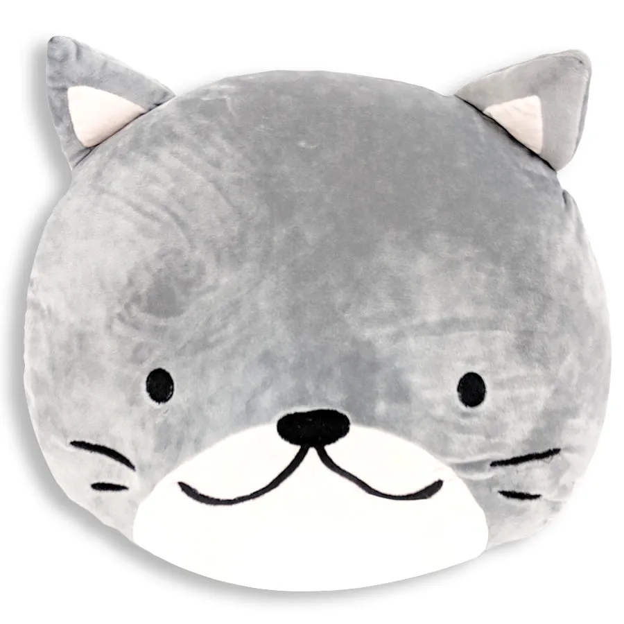 Squishy Cat Face Pillow with Floppy Ears | Cornelius The Cat