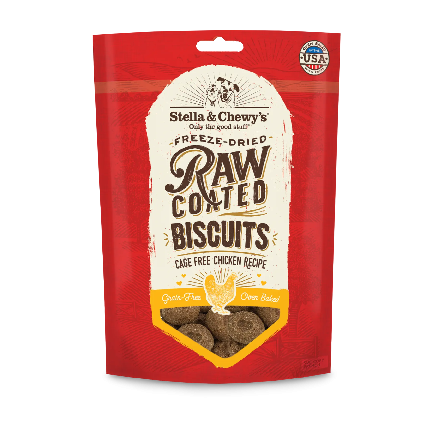 Stella & Chewy's Raw Coated Biscuits Chicken 9 oz.