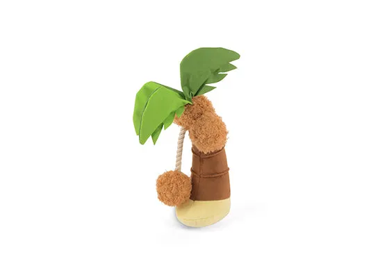 Tropical Paradise Squeaky Plush Dog toys, Puppy Palm