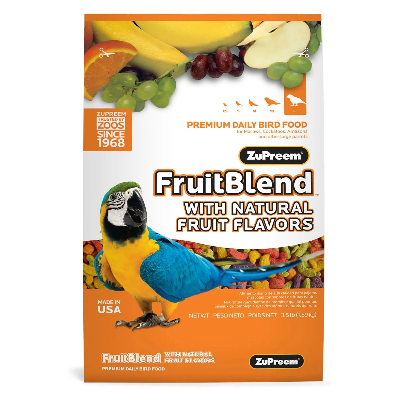 Zupreem FruitBlend Flavor Bird Food