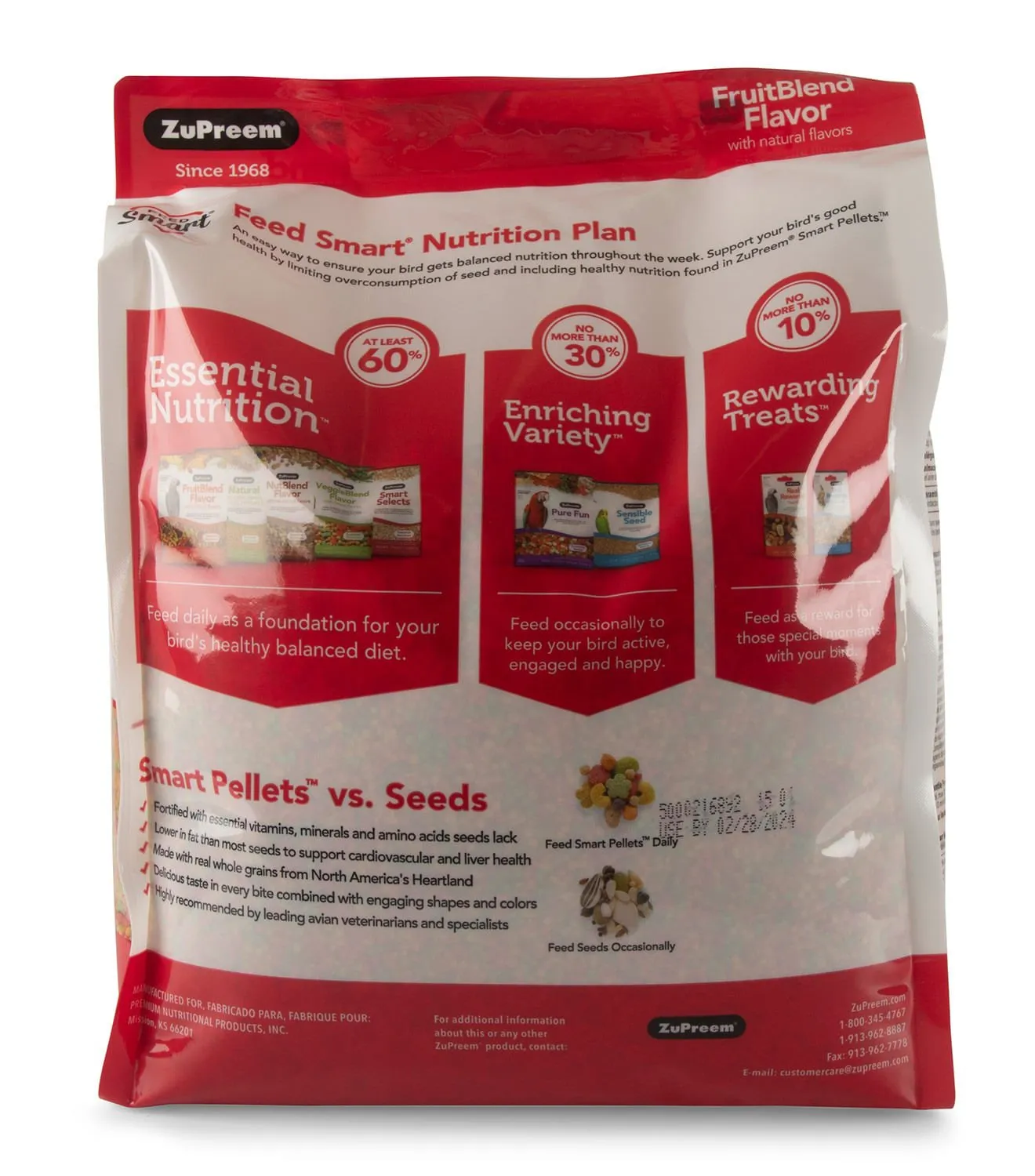 Zupreem FruitBlend Flavor Bird Food
